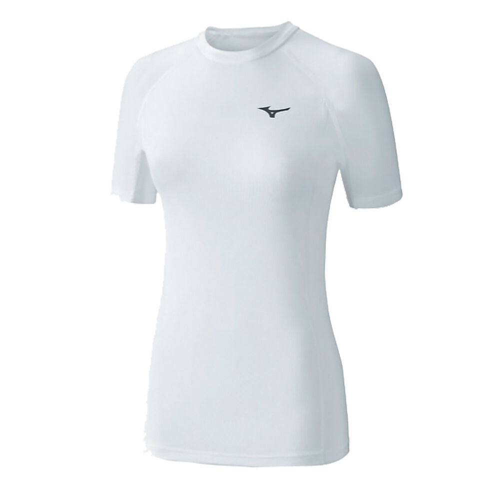 Camisetas Mizuno Bio Gear SS Para Hombre Blancos 0234179-BJ